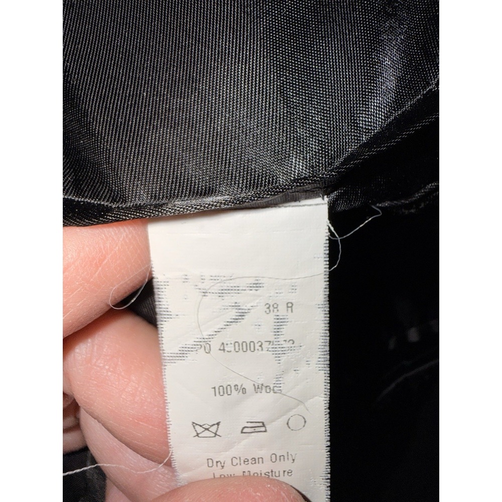 Calvin Klein Men's Charcoal Gray Slim Fit 100% Wool Blazer Suit Jacket 38R - Picture 10 of 13